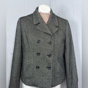 Apostrophe Women's Charcoal Pea Coat